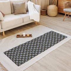 B/W Kente Yoga Mat