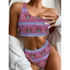 Triangles Single Shoulder Bikini