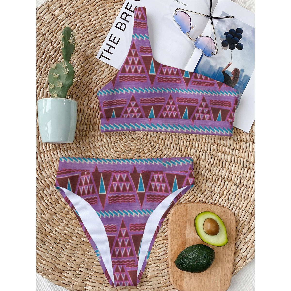 Triangles Single Shoulder Bikini