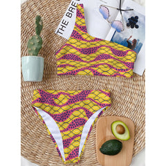 Happy Single Shoulder Bikini