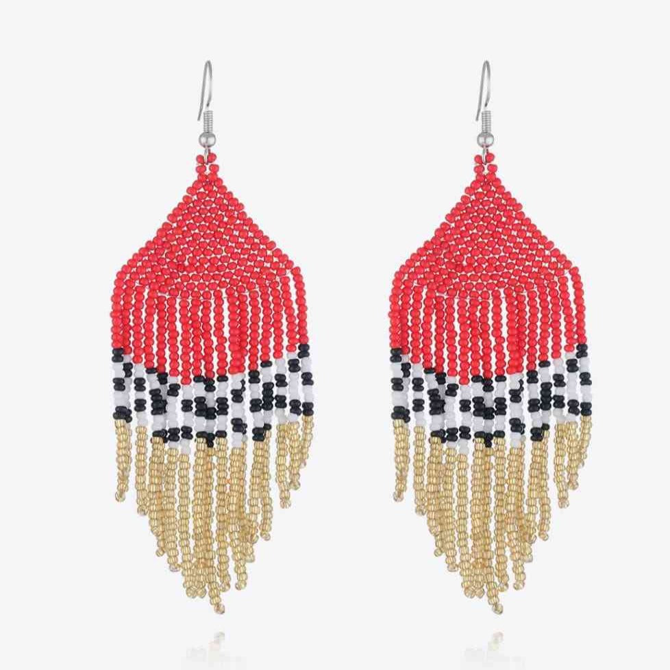 Beaded Dangle Earrings