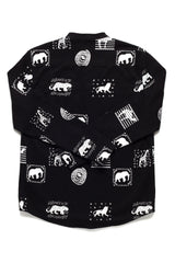 Daily Paper Black Animal Print Shirt