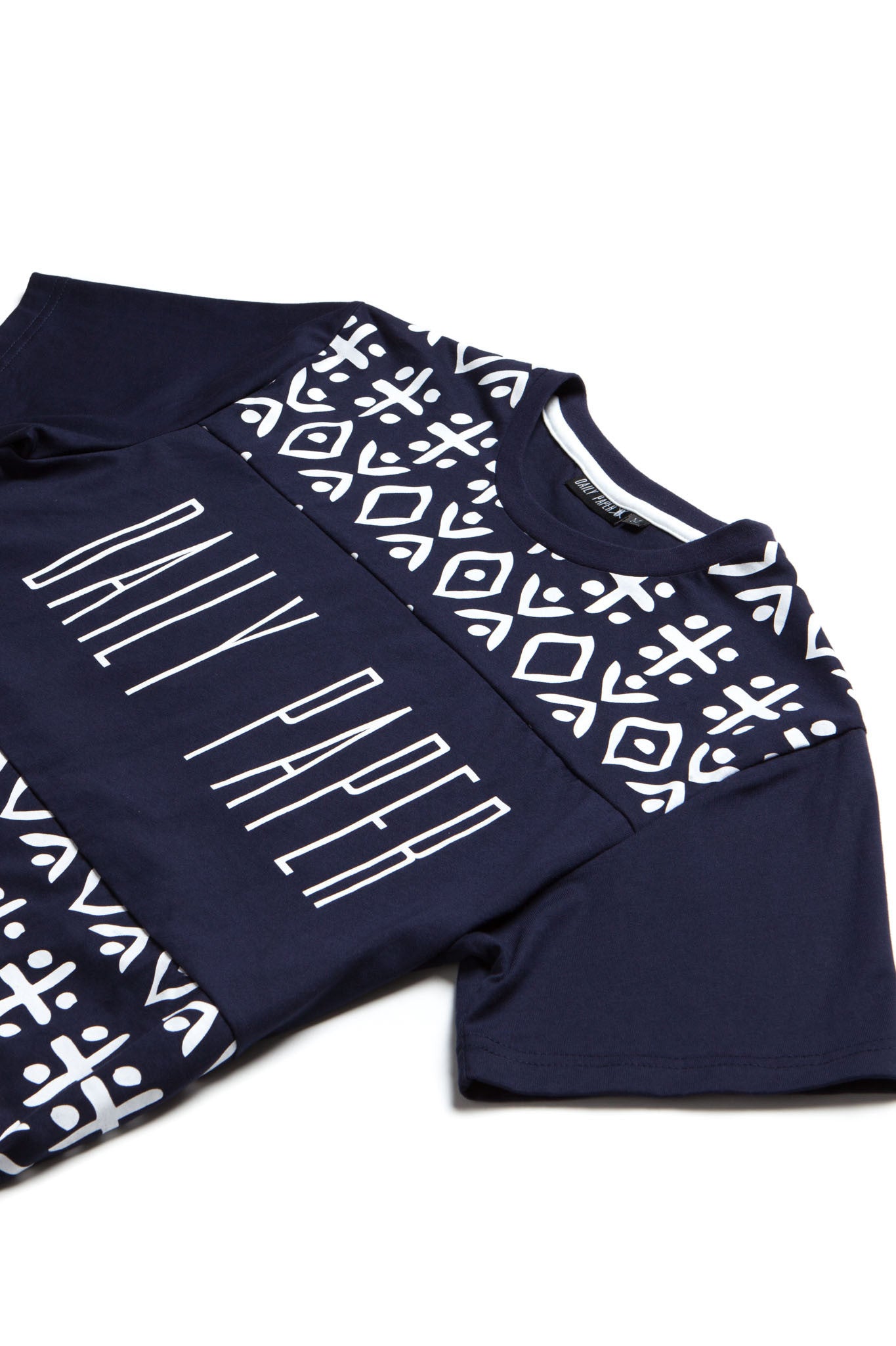 Daily Paper Navy Berber Panel T-Shirt