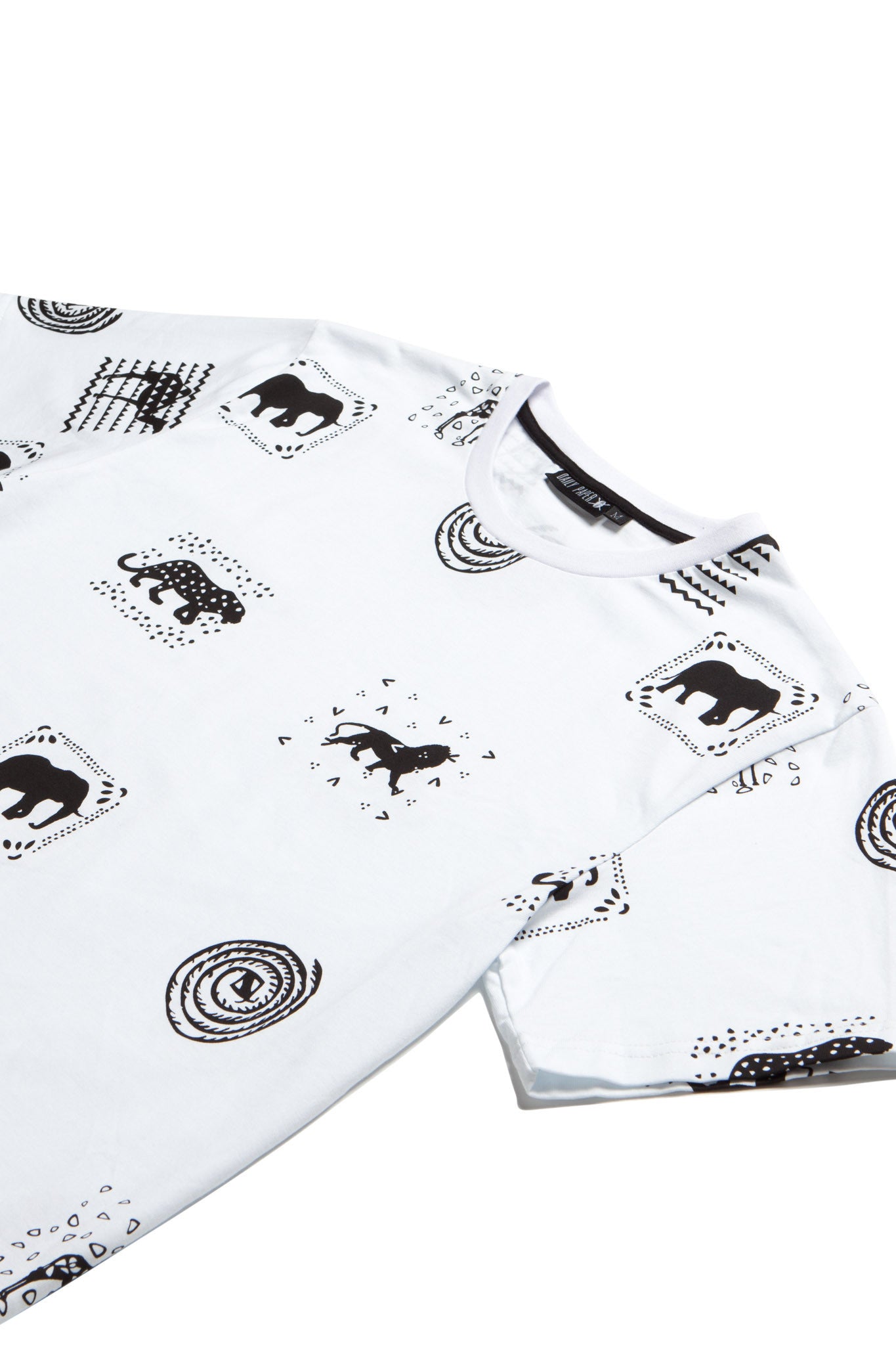 Daily Paper White Animal Print T-Shirt